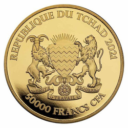 Republic of Chad: Mandala Antelope 1 oz Gold 2021