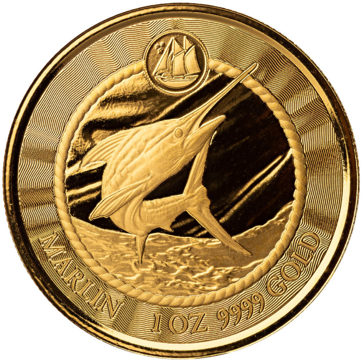 Cayman Islands: Marlin 1 oz Gold 2023 Prooflike