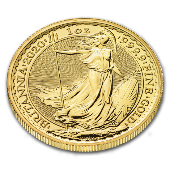 Britannia 1 once d'or 2020 LOT DE 5 PIÈCES