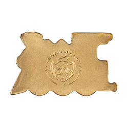 Palau: Golden Train 0,5 gram Gold Silk Coin