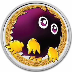 Niue : Yu-Gi-Oh ! Kuriboh coloré 1 once d'argent 2023 Slab