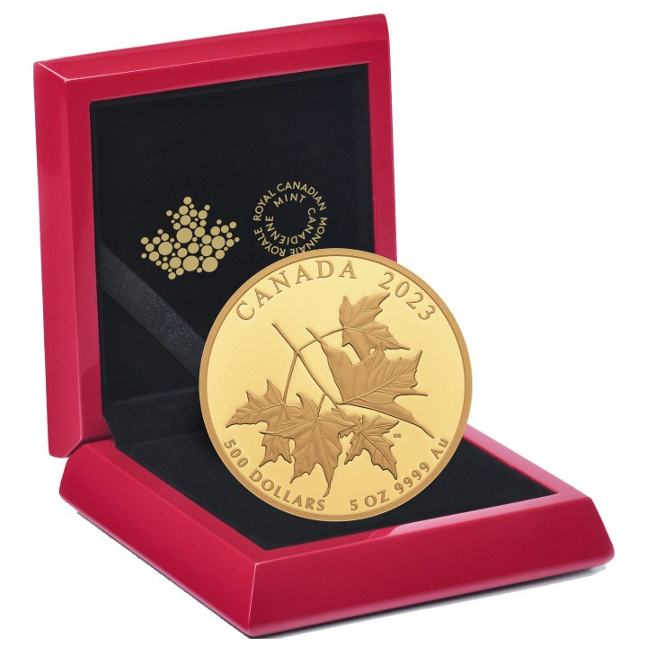 Canada: Beloved Maple Leaf 5 uncji Złota 2023 Proof