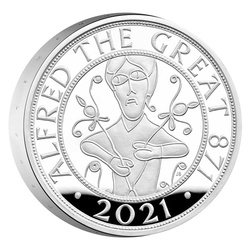 1,150 Years Since the Coronation of Alfred the Great Silver 2021 Proof Piedfort