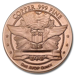 Capped Bust 1 uncja Miedzi