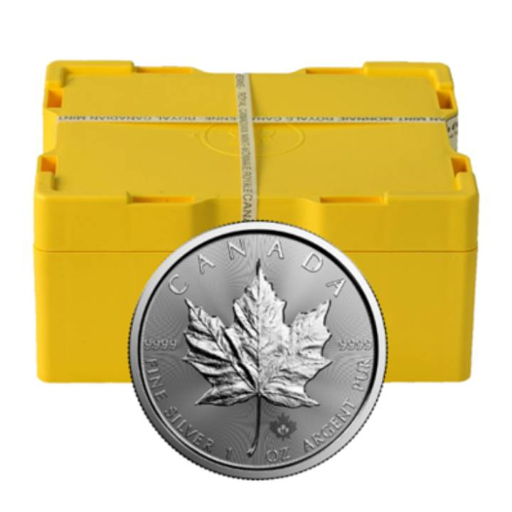 Allegro Feuille d'érable canadienne 1 once d'argent 2024 Anniversaires/Fêtes