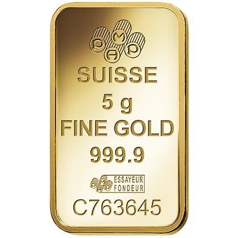 5 gram Goldbarren Pamp Suisse Love Always