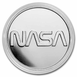 NASA Mesa Grande - Retro Worm Logo 1 oz Silver 2022