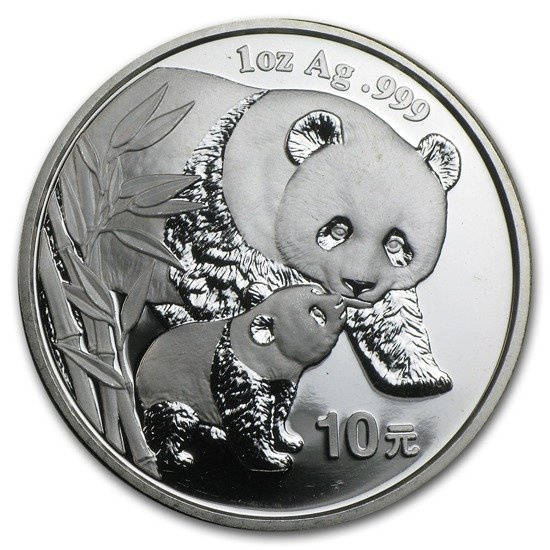 Panda chinois 1 once d'argent 2004