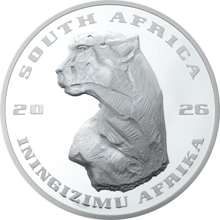 Silver Coin Cheetah 2 oz Silver 2026 Proof High Relief