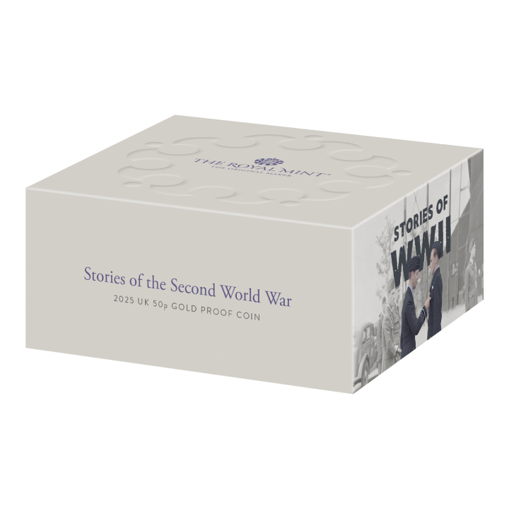 Stories of The Second World War 50p Oro 2025 Proof