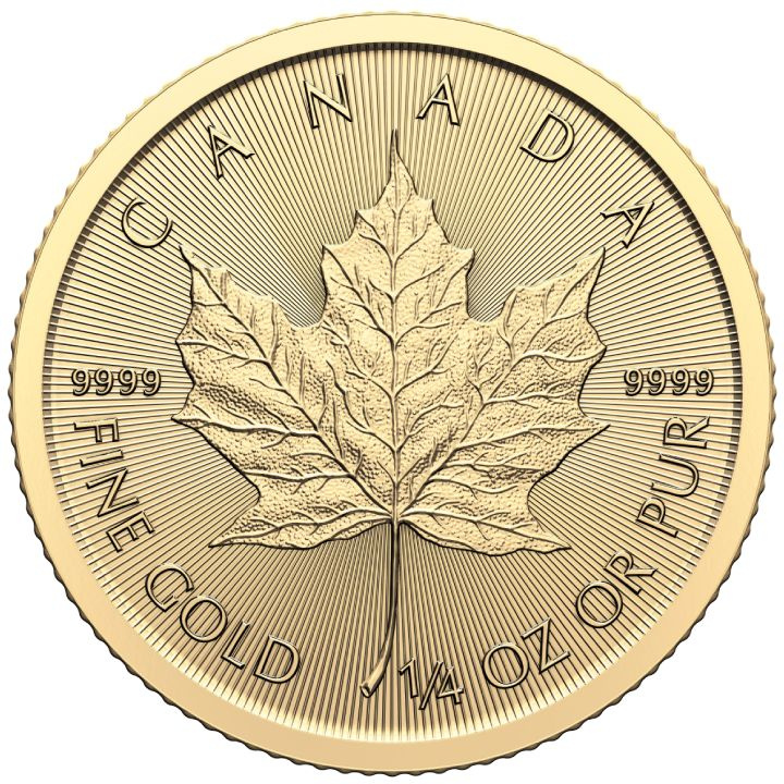 Canadian Maple Leaf 1/4 oz Gold 2024