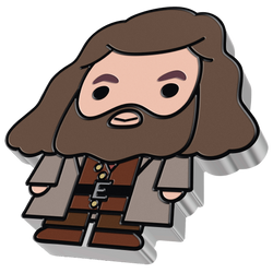 Niue: Harry Potter – Hagrid Chibi Coin, colorized, 1 oz silver, 2020, Proof.
