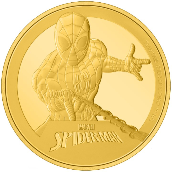 Niue: Marvel - Spider-Man 1/4 oncia d'oro 2023 Proof