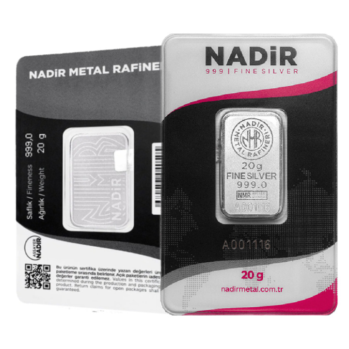 Lingote de plata Nadir 20 g