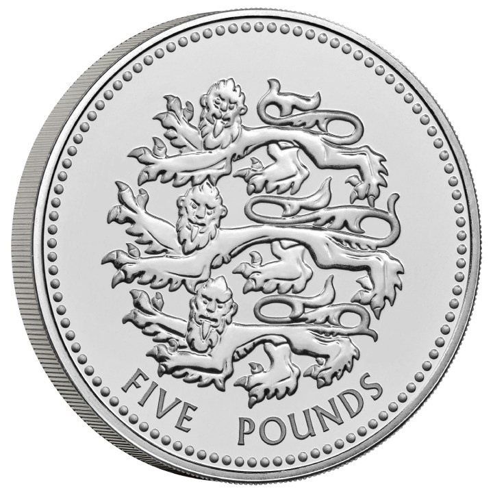 Pride of England 5 lire cupronichel 2023
