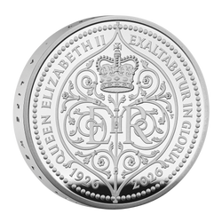 Stříbrná mince 100. výročí narození královny Alžběty £5 2026 Proof Piedfort
