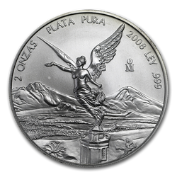 Mexikanische Libertad 2 oz Silber 2008