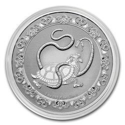 Niue: Celestial Animals - Schwarze Schildkröte 1 oz Silber 2021