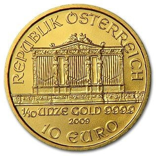 Wiener Philharmoniker 1/10 oz Gold 2009