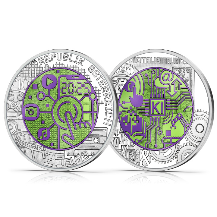 Niobium Series: Digitalisation coloured 25 Euro Silver 2025