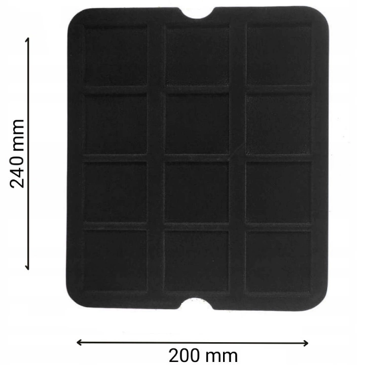 Leuchtturm - Mazzola tray for 12 Quadrum Coin capsules (black)