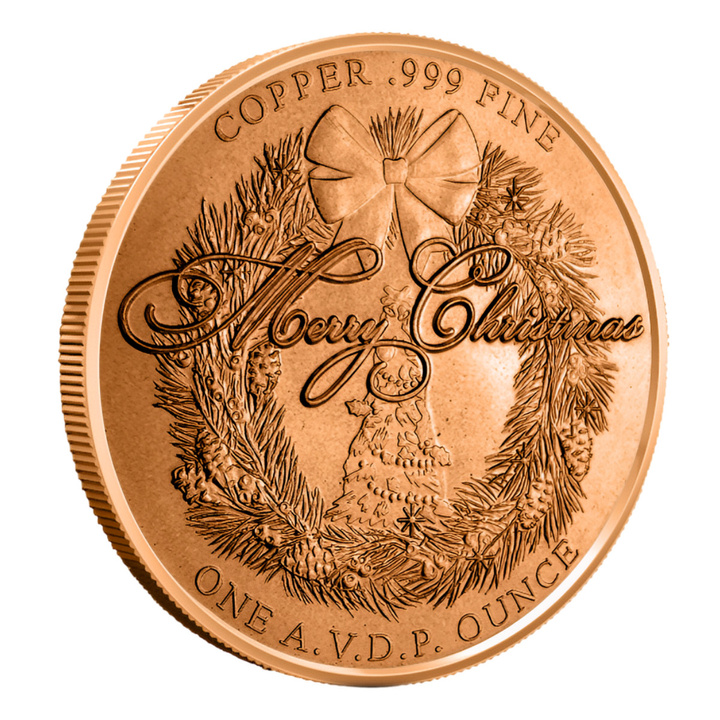 Nativity – Angel 1 ounce of copper.