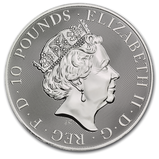 The Queen’s Beasts: The Falcon of the Plantagenets 10 oz Silver 2020