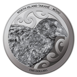 North Island Takahe 1 oncia d'argento 2019 Proof