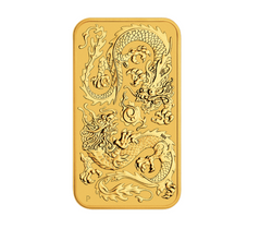Gold Coin Bar Dragon 1 oz Gold 2020