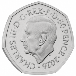 Cupro-Nickel Coin Game of Thrones - Fire 50p 2026