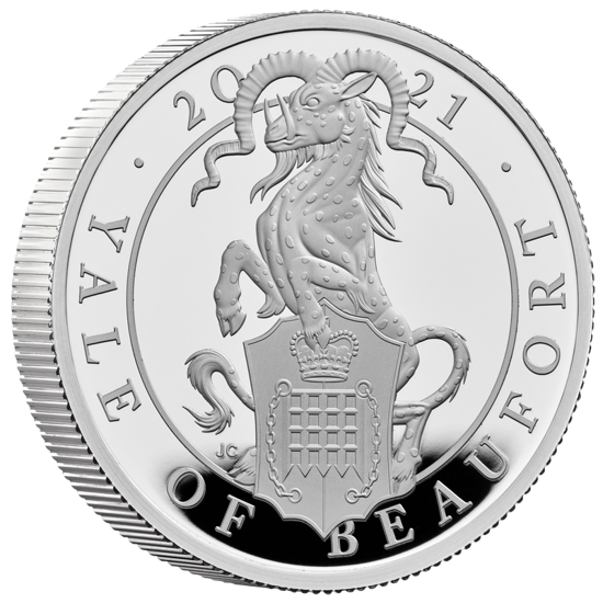 Le bestie della regina: set di 10 monete da 2 once d'argento 2021 Proof