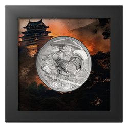 Cook Islands: Samurai 5 oz Silver 2025 Proof Ultra High Relief Coin