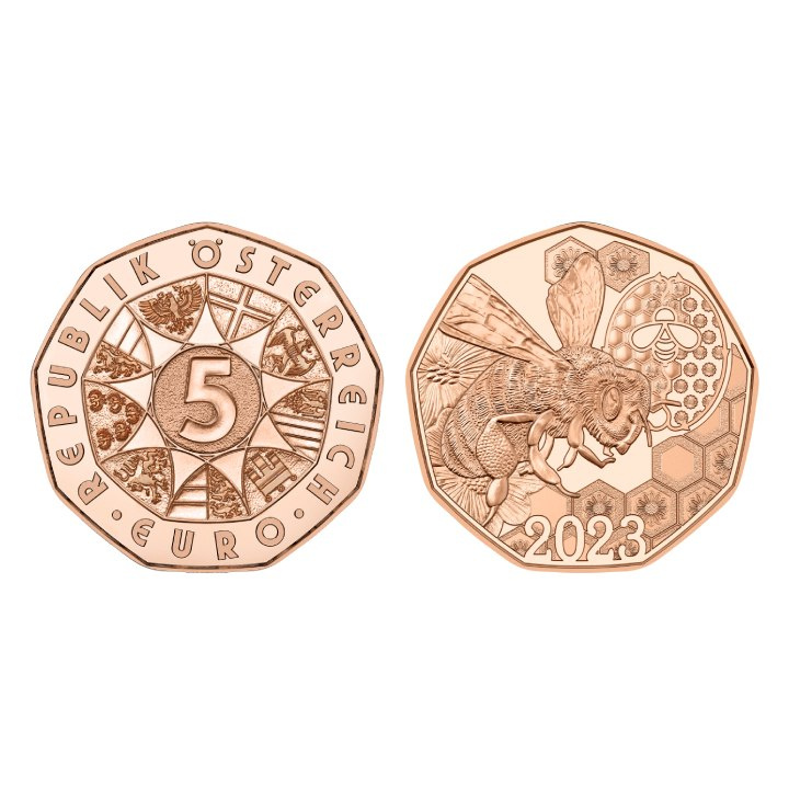 Waggle Dance 5 euró réz 2023