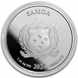 Samoa : DC Comics - Wonder Woman 1 once d'argent 2024 Proof