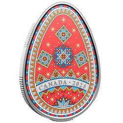 Canada: Uovo di Pasqua $20 colorato Argento 2025 Proof