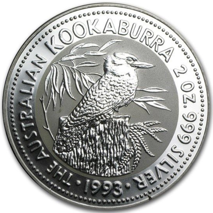 Kookaburra 2 uncje Srebra 1993