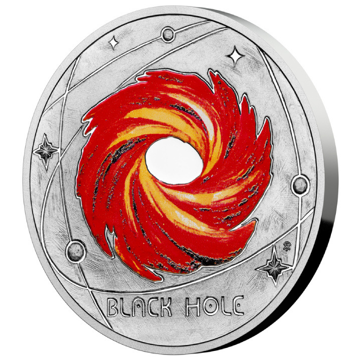 Niue: The Milky Way - Black Hole colored $1 Silver 2023 Proof