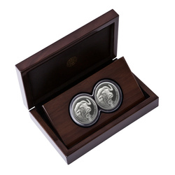 Big Five II : Ensemble Buffle 2 x 1 once d'argent 2023 Proof