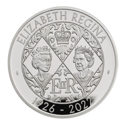 Zestaw 10 monet Her Majesty Queen Elizabeth Platyna 2022 Proof