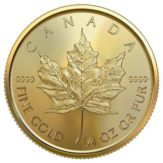 Canadian Maple Leaf 1/4 oz Gold 2022