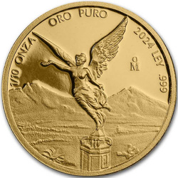 Mexican Libertad 1/10 uncji Złota 2024 Proof