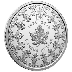 Moneda de plata Canadá: Silver Dollar - 100th Anniversary of the Birth of Queen Elizabeth II $1 Plata 2026 Proof