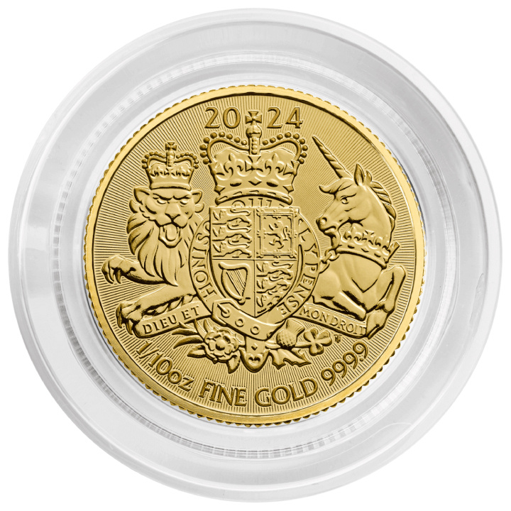 The Royal Arms 1/10 oz Gold 2024
