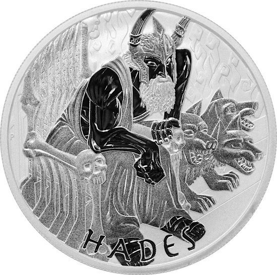 Tuvalu: Dioses del Olimpo - Hades 1 oz Plata 2021