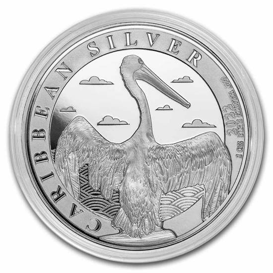 Barbados: Caribbean Pelican 1 uncja Srebra 2022