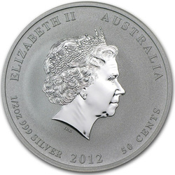 Perth Mint : Lunar II - Année du Dragon 1/2 once d'argent 2012