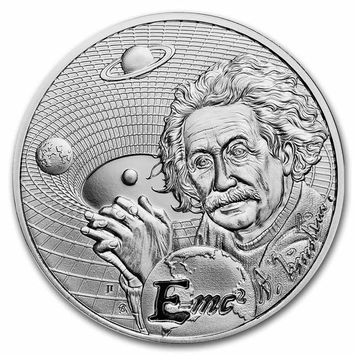 Niue: Icons of Inspiration: Albert Einstein 1 unce stříbra 2022 Proof