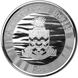Cayman Islands: Marlin coloured 1 oz Silver 2023 Proof