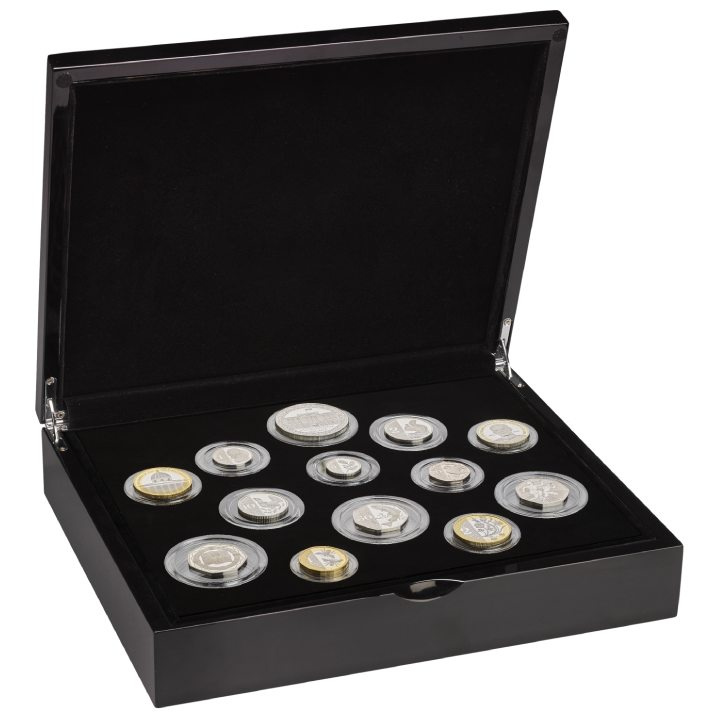 Lote de 13 monedas de plata Gran Bretaña 2024 Proof