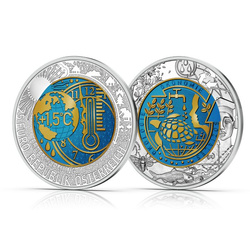 Niobium Series: Global Heating coloured 25 Euro Silber 2023